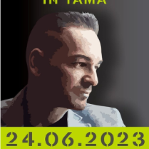 Baner promujący wydarzenie. Nazwa wydarzenia i zdjęcie artysty.