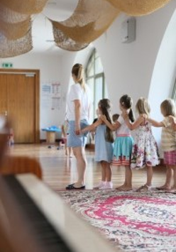 Na zdjęciu fragment warsztatów dla dzieci.