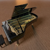 Zdjęcie fortepianu.