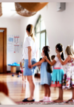 Zdjęcie z zajęć tanecznych Strefy Zabawy.