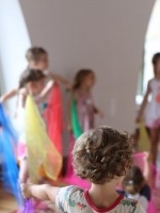 Na zdjęciu fragment warsztatów dla dzieci.