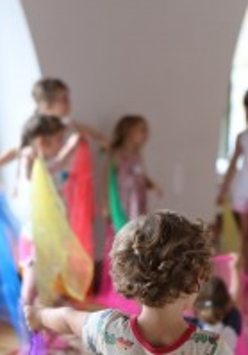 Na zdjęciu fragment warsztatów dla dzieci.