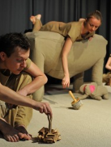 Zdjęcie zrobione w trakcie spektaklu.