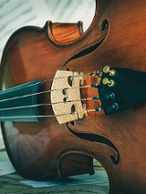 Zdjęcie skrzypiec.