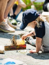 Na zdjęciu fragment warsztatów dla dzieci.