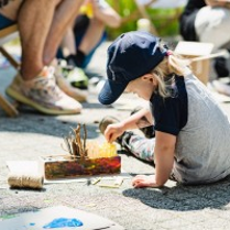 Na zdjęciu fragment warsztatów dla dzieci.