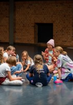 Na zdjęciu fragment warsztatów dla dzieci.