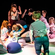 Na zdjęciu fragment warsztatów dla dzieci.