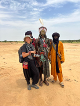 Trzech Nigeryjczyków z autorka zdjęć