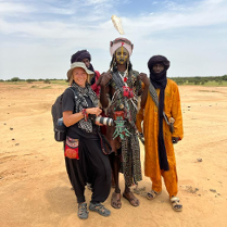 Trzech Nigeryjczyków z autorka zdjęć