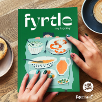 Na zdjęciu okładka książki Fyrtle-my tu jemy.
