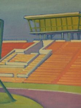 Zdjęcie obrazu Zygfryda Wieczorka - Stadion im. 22 Lipca w Poznaniu.