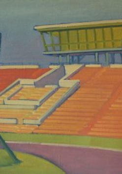 Zdjęcie obrazu Zygfryda Wieczorka - Stadion im. 22 Lipca w Poznaniu.