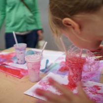 Na zdjęciu fragment warsztatów dla dzieci.