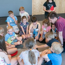 Na zdjęciu fragment warsztatów dla dzieci.