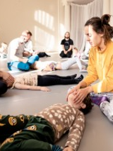 Na zdjęciu fragment warsztatów dla dzieci.