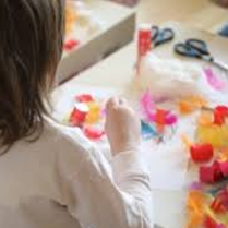 Na zdjęciu fragment warsztatów dla dzieci.