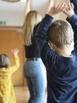 Na zdjęciu fragment warsztatów dla dzieci.