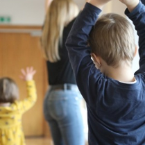 Na zdjęciu fragment warsztatów dla dzieci.