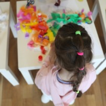 Na zdjęciu fragment warsztatów dla dzieci.