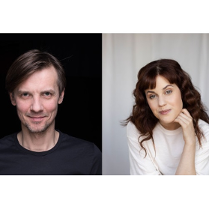 dwa zdjęcia młodych osób - kobiety i mężczyzny. Mężczyzna ubrany jest w czarną koszulkę, dość długie włosy ma zaczesane na bok. Kobieta ubrana jest w białą bluzkę, podpiera głowę ręką.