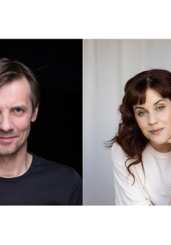 dwa zdjęcia młodych osób - kobiety i mężczyzny. Mężczyzna ubrany jest w czarną koszulkę, dość długie włosy ma zaczesane na bok. Kobieta ubrana jest w białą bluzkę, podpiera głowę ręką.