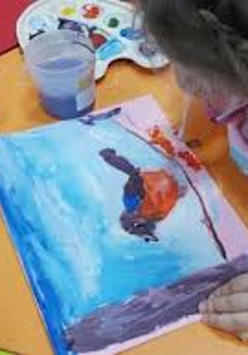 Na zdjęciu fragment warsztatów dla dzieci.