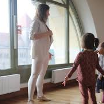 Na zdjęciu fragment warsztatów dla dzieci.