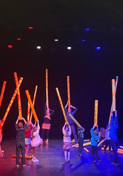 Na zdjęciu fragment przedstawienia.