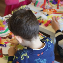 Na zdjęciu fragment warsztatów dla dzieci.