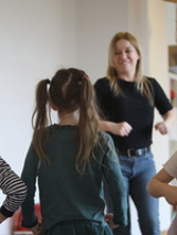 Na zdjęciu fragment warsztatów dla dzieci.