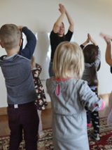 Na zdjęciu fragment warsztatów dla dzieci.