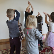 Na zdjęciu fragment warsztatów dla dzieci.