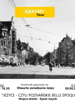 Archiwalna fotografia okolic ulicy Dąbrowskiego i rynku Jeżyckiego.