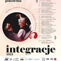 Poster with the review programme and a small photo of a dancing pair.
