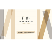 Festival poster: on the right and left sides, light, thick stripes, vertical and diagonal. Title and date in the middle.