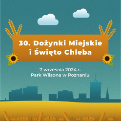 Event poster with information about it. Yellow field and and outline of blocks as a background.