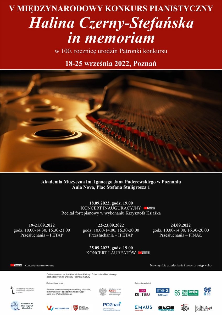 Competition poster with information about the events.