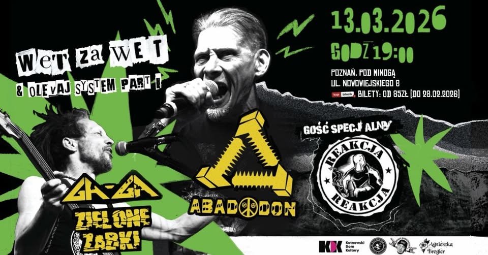 Graphics promoting the concert