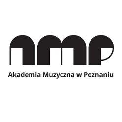 Black and white logo: letters in a shape of piano keys and the name of the Academy under them.