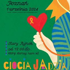 Colourful poster with information about the event.