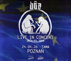 Graphics promoting the concert