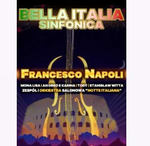 Graphics promoting the concert