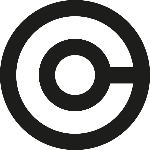 Two black circles on white background linked with a black line