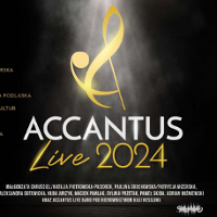 Concert poster in black and golden colours with information about the event.
