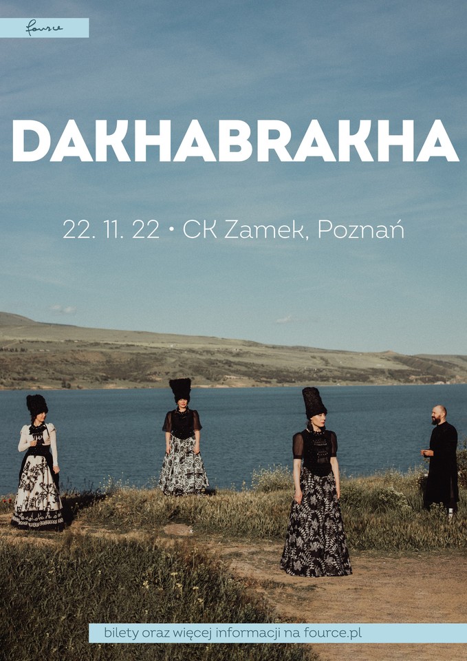 Concert poster - photo of the band by the river.