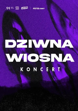 White text - the name of the band - on violet background.