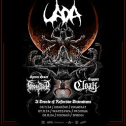 Concert poster with bands names