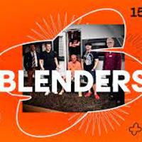 Photo of Blenders band, orange background.