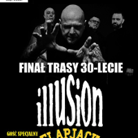 Black and white concert poster.